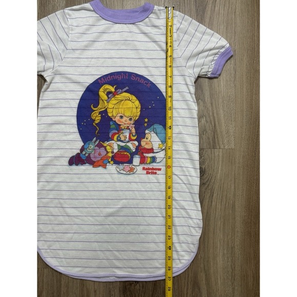Vintage 1983 Rainbow Brite Long Shirt Night Gown Size M (10-12) - Picture 2 of 14